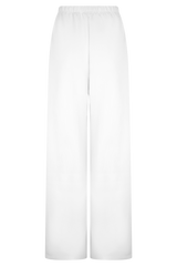 Janayia Cotton Wide Leg Pants - White