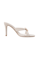Jodie High Heel With Hardware - Ivory