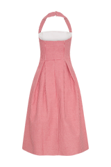 Juana Halter Midi Dress - Red Gingham