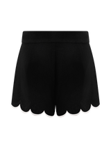 Judith Scallop Shorts - Black