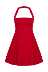 Julia Halter Mini Dress - Red