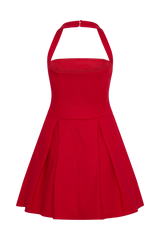 Julia Halter Mini Dress - Red