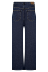 Laina Mid Rise Diamante Denim Jeans - Midnight Blue