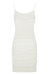 Laurie Twist Knit Mini Dress - Ivory