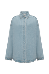 Lioda Oversized Denim Shirt - 80'S Blue
