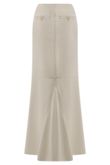 Loretta Denim Maxi Skirt - Ecru
