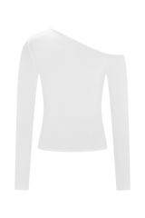 Maelle Off Shoulder Long Sleeve Top - Ivory