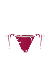 Marquise Bikini Bottom - Dragonfruit Deco Fleur Print