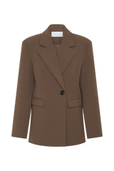 Mateo Oversized Blazer - Cacao Brown