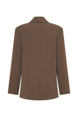 Mateo Oversized Blazer - Cacao Brown