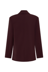 Mateo Oversized Blazer - Mahogany