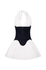 Merlyn Denim Cotton Mini Dress - Indigo Blue
