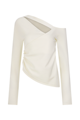 Miles Off Shoulder Knit Top - Ivory