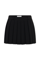 Mura Pleated Mini Skirt - Black