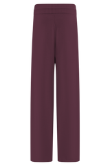 Natalya Knit Wide Leg Pants - Merlot