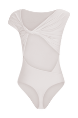 Niamh Modal Twist Back Bodysuit - Ivory
