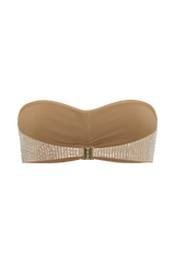 Noreen Rose Diamante Bikini Top - Nude