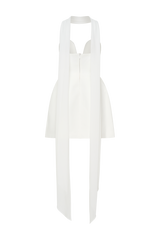 Orellia Strapless Suiting Mini Dress - Ivory