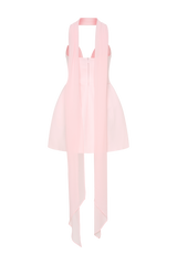 Orellia Strapless Suiting Mini Dress - Soft Pink