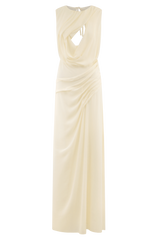 Oria Chiffon Maxi Dress - Ivory