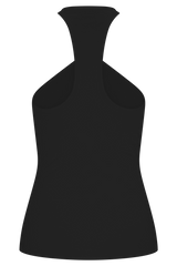 Ramona Modal Tank Top With Hardware - Black
