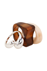 Romeo 3 Stack Ring Set - Silver