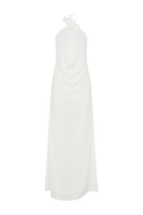 Rosalia Cowl Neck Maxi Dress - White