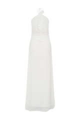 Rosalia Cowl Neck Maxi Dress - White