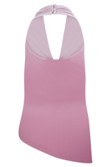 Safiya Asymmetrical Halter Top - Ombre Pink
