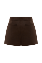 Sally Faux Suede Short - Milk Chocolate