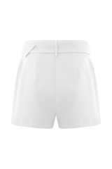 Scout Linen Belted Shorts - White