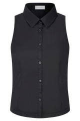 Selene Sleeveless Halter Shirt - Black