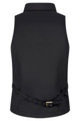 Selene Sleeveless Halter Shirt - Black