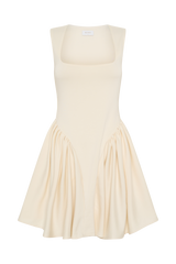 Sharon Scuba Jersey Mini Dress - Ivory