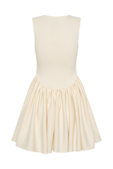 Sharon Scuba Jersey Mini Dress - Ivory