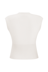 Sharpay Sleeveless Knit Top - Ivory