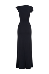 Tamsin Short Sleeve Modal Maxi Dress - Black