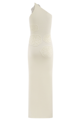 Teneika Crochet Knit Maxi Dress - Ivory