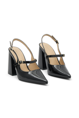 Valerie Pointed Heels - Black