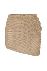 Waverley Metallic Knit Mini Skirt - Gold
