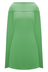 Wynter Scarf Draped Mini Dress - Green