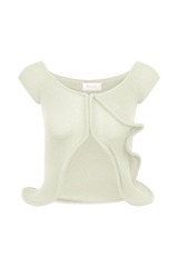 Haisley Off Shoulder Knit Top - Ivory