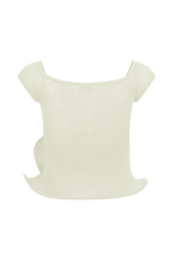 Haisley Off Shoulder Knit Top - Ivory