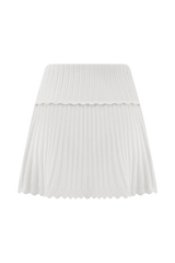 Indy Pointelle Knit Mini Skirt - Ivory