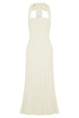 Jacqui Halter Knit Midi Dress - Ivory