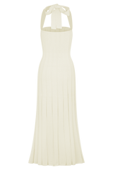 Jacqui Halter Knit Midi Dress - Ivory