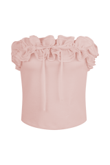 Jennie Ruffle Off Shoulder Top - Ballet Pink