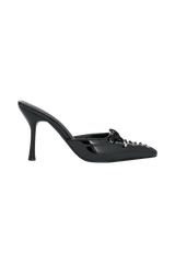 Joanne Patent Lace Up Heels - Black