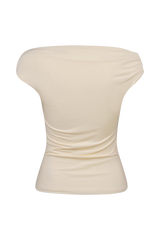 Kinsley Slinky Top With Hardware - Ivory