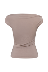 Kinsley Slinky Top With Hardware - Taupe